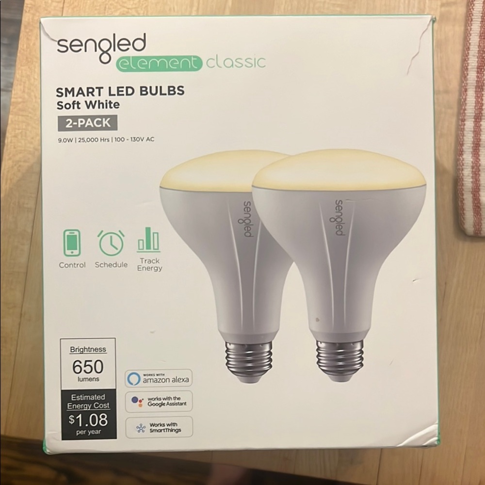 Element Classic Soft White Smart LED Bulbs 2-Pack